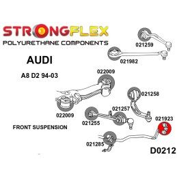 P021923A : Douilles de barre anti-roulis avant SPORT pour Audi, Seat, Skoda, VW B5 (95-01) FWD