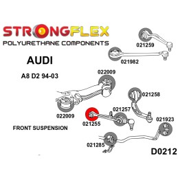 P021255A : Douilles intérieures de triangle inférieur avant SPORT pour Audi, Seat, Skoda, VW B5 (95-01) FWD