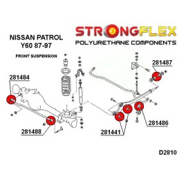 P286131B : Kit silentblocs de suspension avant Patrol Y60 IV (87-97) Y60