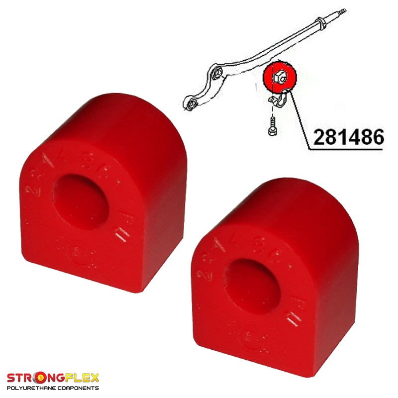 P281486B : Silentblocs de barre stabilisatrice avant, Patrol Y60 IV (87-97) Y60