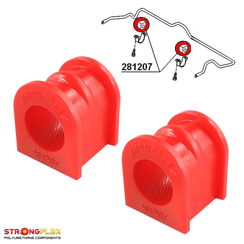 P281207B : Douilles de barre anti-roulis avant 19-27mm pour 200SX, 300ZX, Almera, Sunny V (88-93) S13