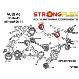 P021763A : Douilles de bras supérieur arrière SPORT pour Audi A4 B6/B7, A6 C6, Seat Exeo B6 (01-05) FWD