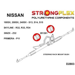 P286116B : KIT de bagues de suspension, pour Nissan 200SX VI (94-99) S14