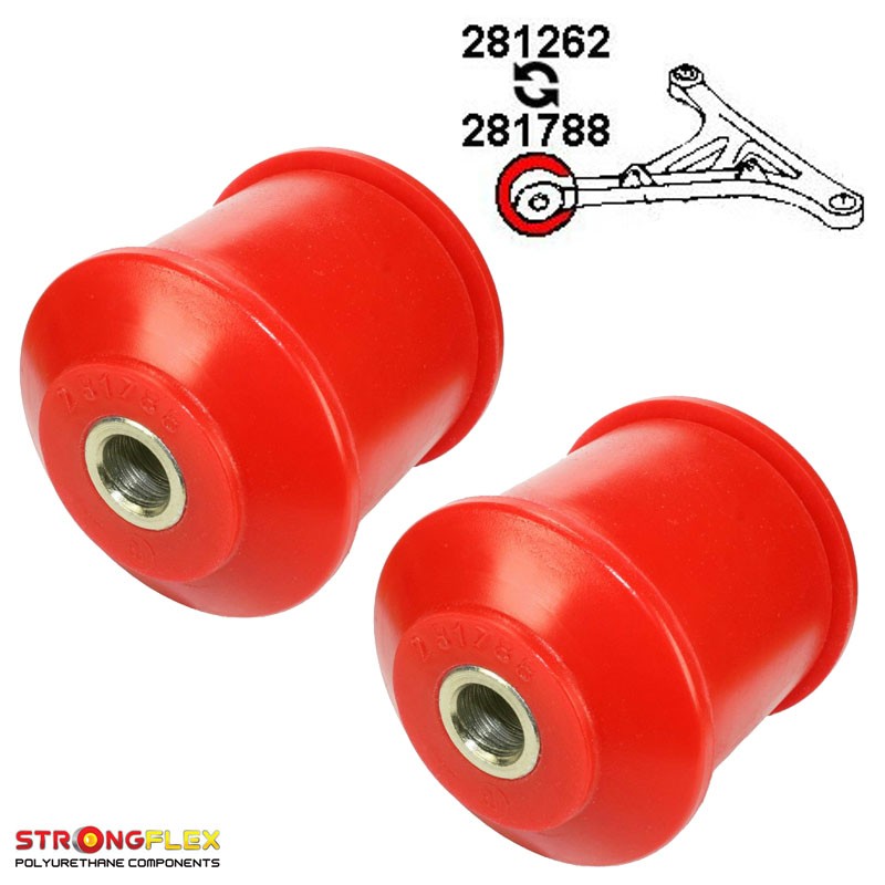 P281788B : Bras de rayon inférieurs avant et bagues de châssis pour Skyline GT-R R32 (89-94) AWD