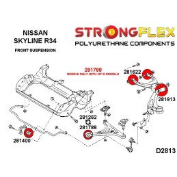 P286217B : Bagues de suspension complètes KIT R33 R34 R33 (93-98) RWD