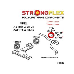 P131134B : Douilles de barre anti-roulis avant pour Astra, Opel, Saab B (75-81)