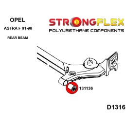 P136025B : KIT de bagues de suspension complètes, Opel Astra F F (91-98)