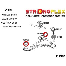 P136027B : Bagues de triangulation avant KIT pour Astra F, Opel Calibra, Vectra A F (91-98)