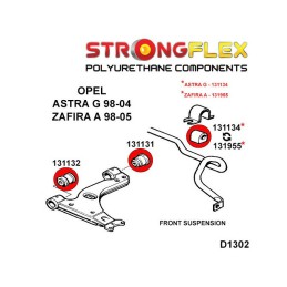 P136032B : Bagues de suspension avant KIT pour Opel Astra G G (98-04)