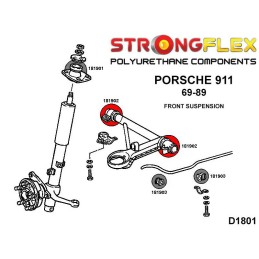 P181902B: Porsche 911, silentblocs de bras inférieurs avant 911 (69-89)