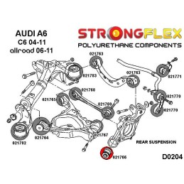 P021766A : Douilles de moyeu arrière SPORT pour Audi A4 B6/B7,Seat Exeo B6 (01-05) FWD
