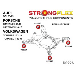 P026268B: Kit silentbloc suspension complet pour Cayenne II, Touareg II II (10-17)