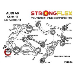 P021782B : Sous-châssis arrière - silentblocs avant pour Audi A4 B6/B7, A6 C6, Seat Exeo B6 (01-05) FWD