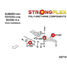 P276194B: Kit de bagues de suspension complet, Subaru BRZ, Toyota GT86, Scion FR-S FR-S (12-)