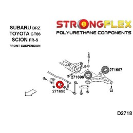 P271695B: Silentblocs de barre stabilisatrice avant, Subaru BRZ, Toyota GT86, Scion FR-S FR-S (12-)