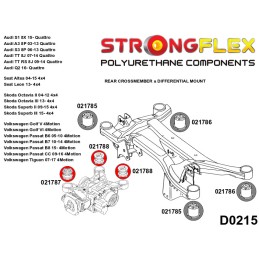 P021787B+P021788B : Différentiel arrière - silentblocs avant/arrière 8X (10-18) Quattro