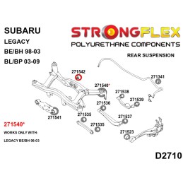P271542B: Silentblocs du support différentiel arrière, Subary Legacy, Liberty, Baja Baja (02-06)