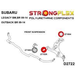 Bras avant bagues en polyuréthane avant/arrière Legacy V / Outback IV (09-14) BM BR