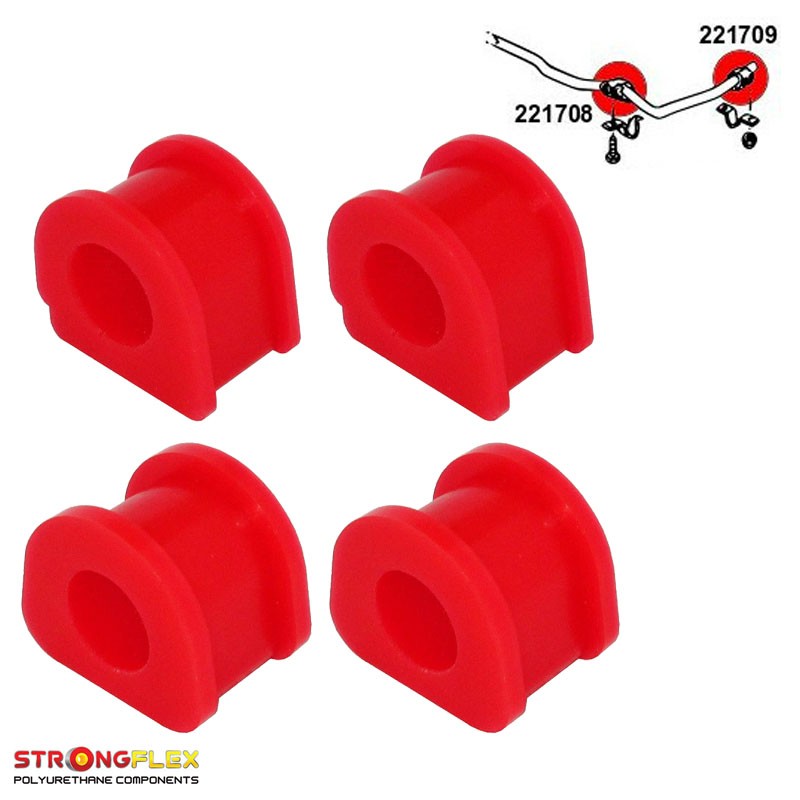 Rear anti roll bar inner/outer polyurethane bushes