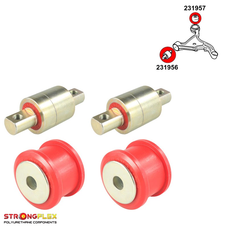 Kit silentblocs des bras inférieurs avant, Volvo S60, V70 II, S80, XC70 S60 I (00-09) Kit silentblocs des bras inférieurs avant, Volvo S60, V70 II, S80, XC70 S60 I (00-09)