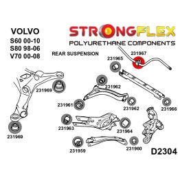 P231967B: Silentblocs de barre antiroulis arrière, Volvo S60, S80, V70 II, XC70 S60 I (00-09)