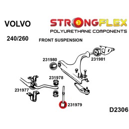 P231979B: Silentblocs des biellettes avant, Volvo 200, 240, 260 240 (74-93)