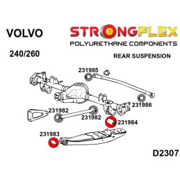 Silentblocs des bras oscillants arrières,  Volvo Serie 200, 240, 260 240 (74-93)