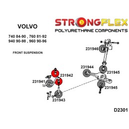 P231942B: Silentblocs des biellettes avant, Volvo 740, 760, 780, 940, 960 740 (84-92)