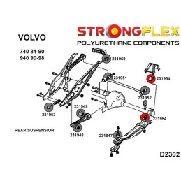 P231954B: Silentblocs d'essieu arrière, Volvo 740, 760, 940, 960 740 (84-92)