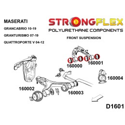 Silentblocs des bras supérieurs avant pour Grancabrio, Granturismo, Quattroporte Grancabrio 2010-2019