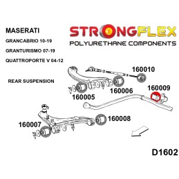 P160009A : Bagues de barre antiroulis arrière pour Grancabrio, Granturismo, Quattroporte Grancabrio 2010-2019
