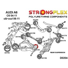 P021767A : Douilles extérieures de bras inférieurs arrière SPORT pour Audi A6 C6, également pour Audi RS6 C6 (04-11) Quattro & A