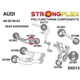 P021984A : Bras supérieurs arrière - bagues d'amortisseurs SPORT pour Audi A8 D2 D2 (94-03)