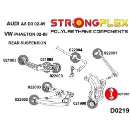 P021987A : Arrière bras inférieurs coussinets de liaison SPORT pour Audi A8 D2/D3, VW Phaeton D2 (94-03)