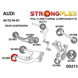 P021988B : Bras inférieurs arrière - silentblocs avant pour Audi A8 D2 D2 (94-03)