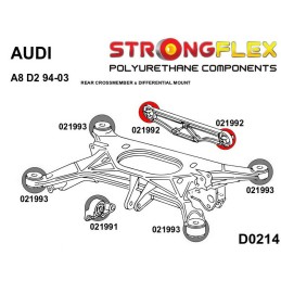 P021992A : Support de différentiel arrière - bagues arrière SPORT pour Audi A8 D2 D2 (94-03)