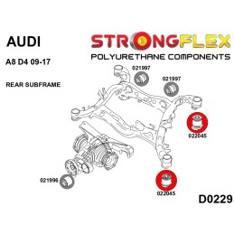 P022045A : Bagues de sous-châssis arrière SPORT pour Audi A8 D4 D4 (09-17)