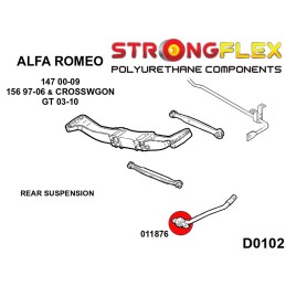 P011876B : Silentblocs des bras de liaison arrières, Alfa 147, 156, Alfa GT 147 (00-10) Type 937