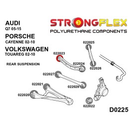 P022023A : Douilles de bras supérieurs arrière - intérieur SPORT pour Audi Q7, Porsche Cayenne, VW Touareg 4L (05-15)