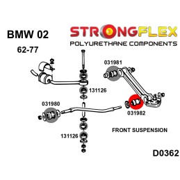 P031982A : Silentblocs des bras avant SPORT pour BMW 02 02 (62-77)