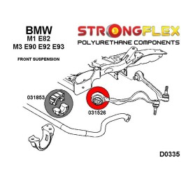 P031526A : Silentblocs des bras avant SPORT, BMW Serie 1, Serie 3, Z4 E89, X1 E84 E81 E82 E87 E88