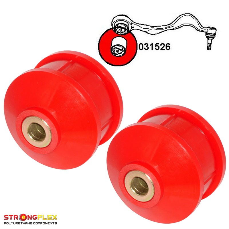 P031526B : Silentblocs des bras de suspension avant pour BMW Série 1, Série 3, Z4 E89, X1 E84 E81 E82 E87 E88